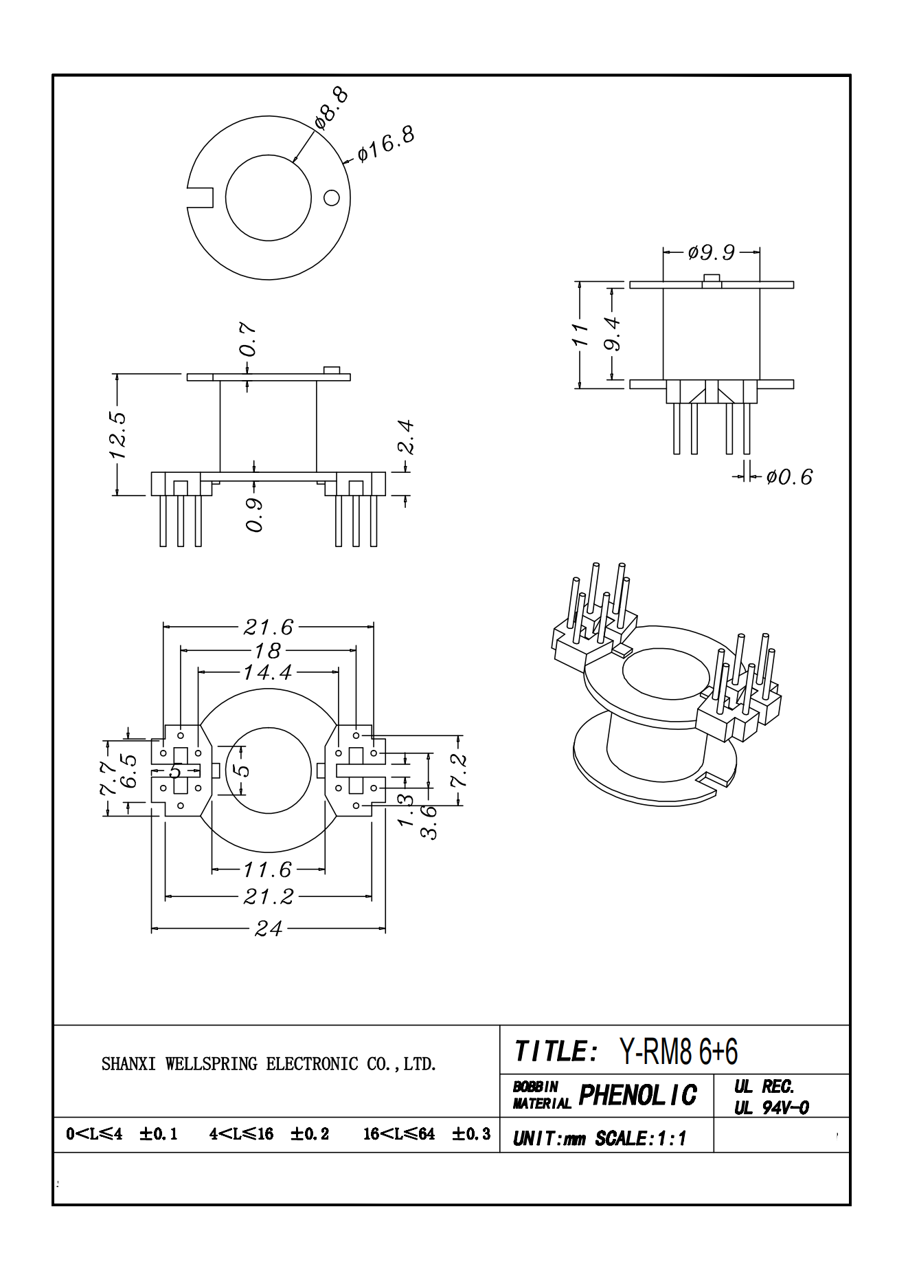 RM 8  6+6 BOBBIN