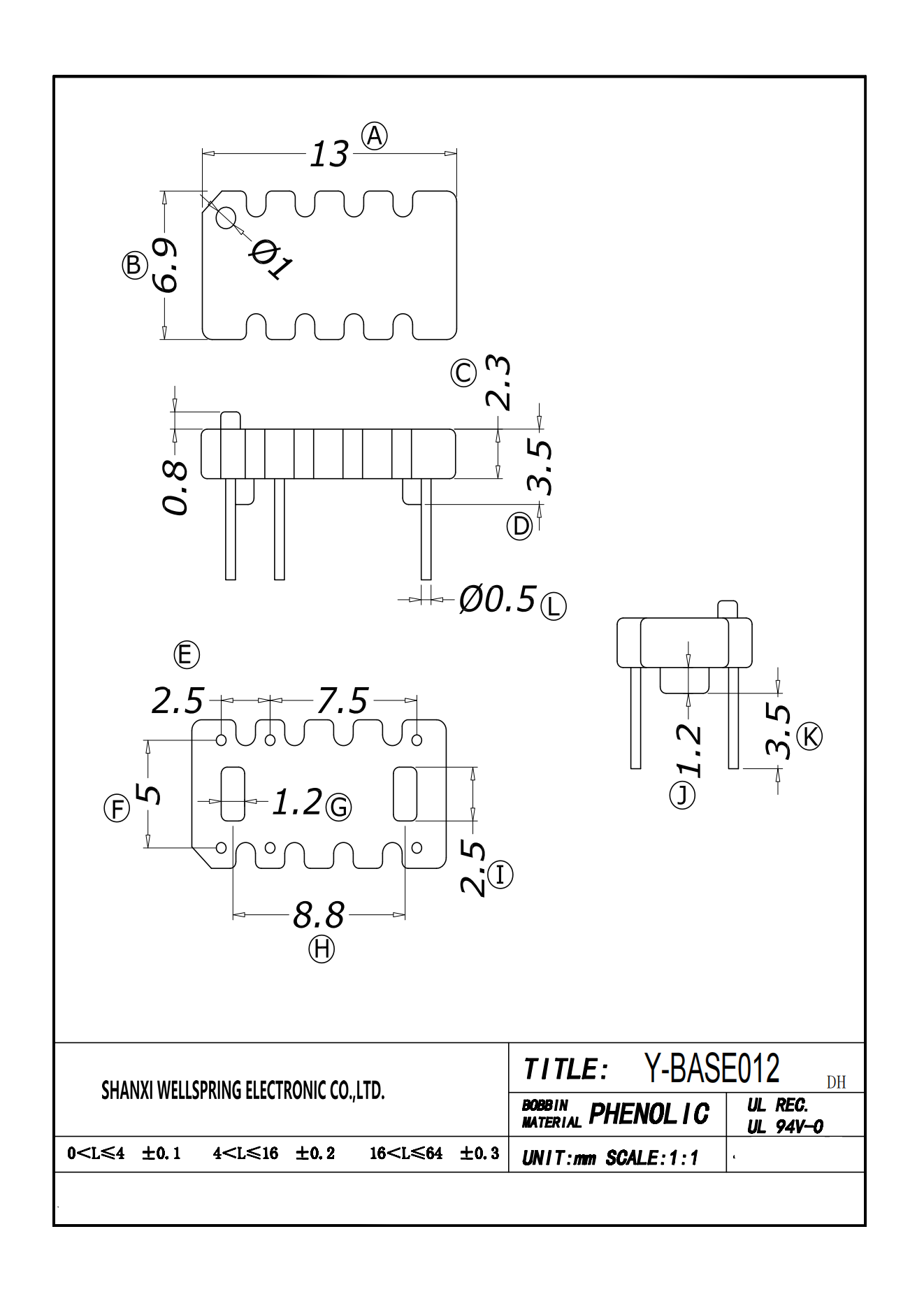 BASE-012DH BOBBIN