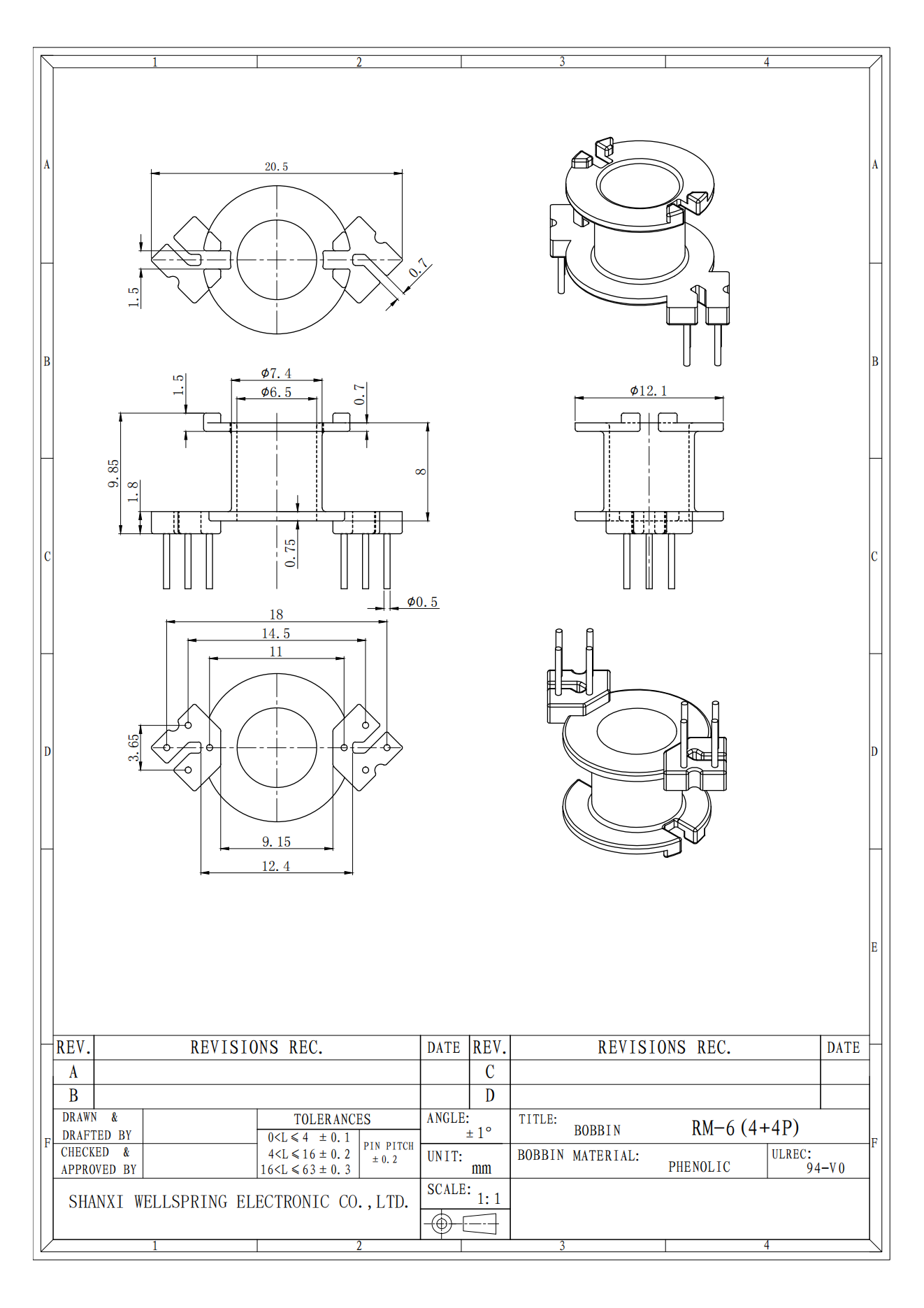 RM 6  4+4 BOBBIN