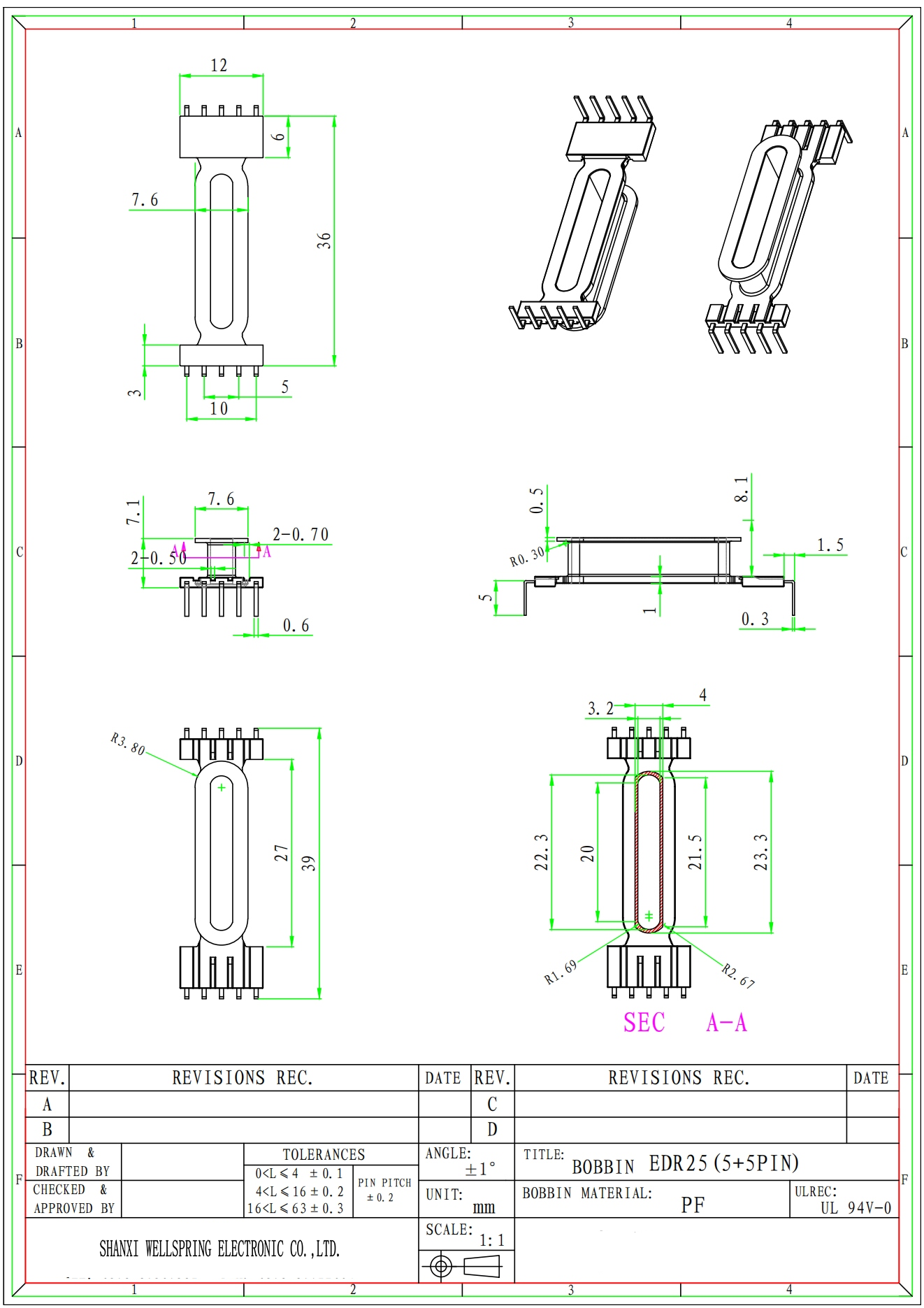 EDR25 V 5+5 BOBBIN