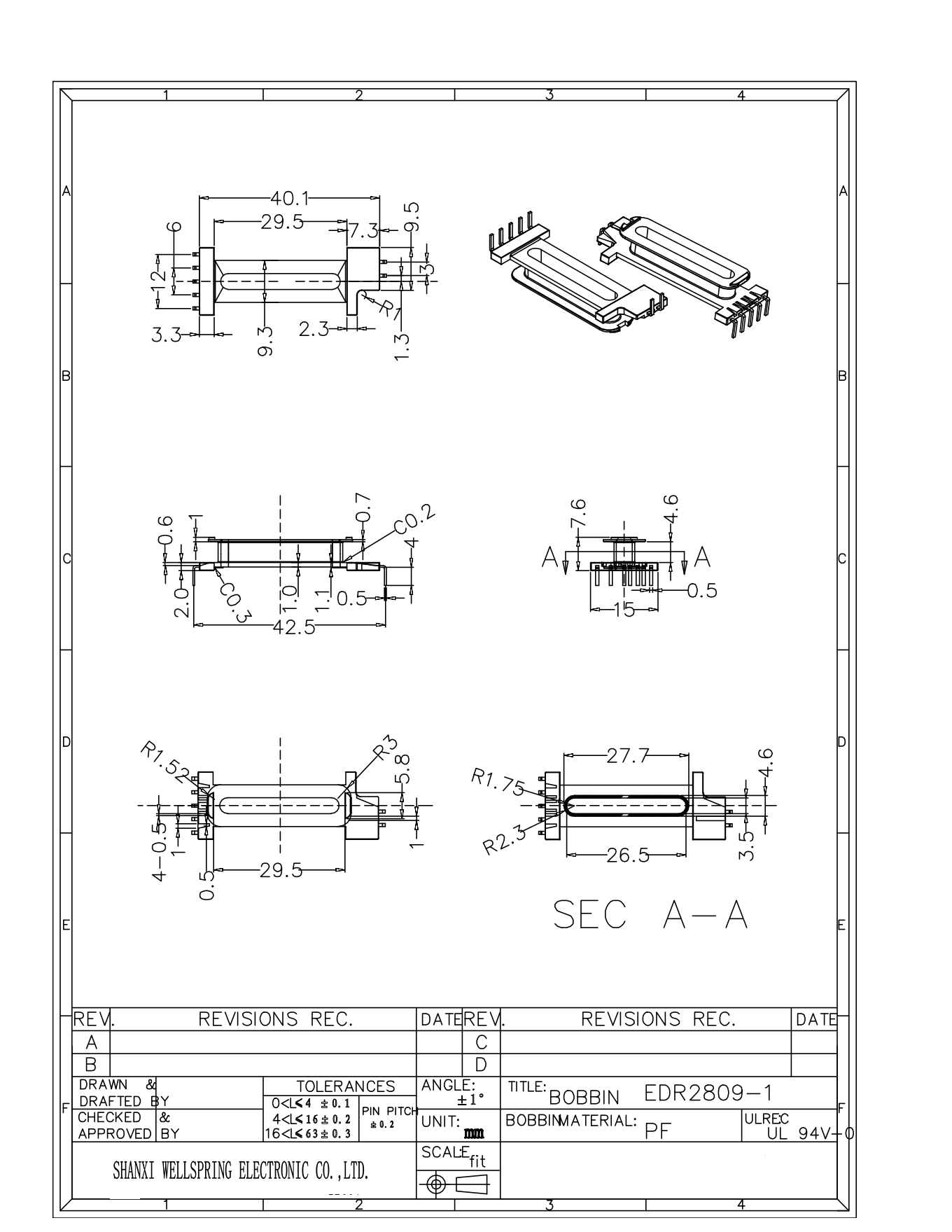 EDR28 V 5+2 BOBBIN