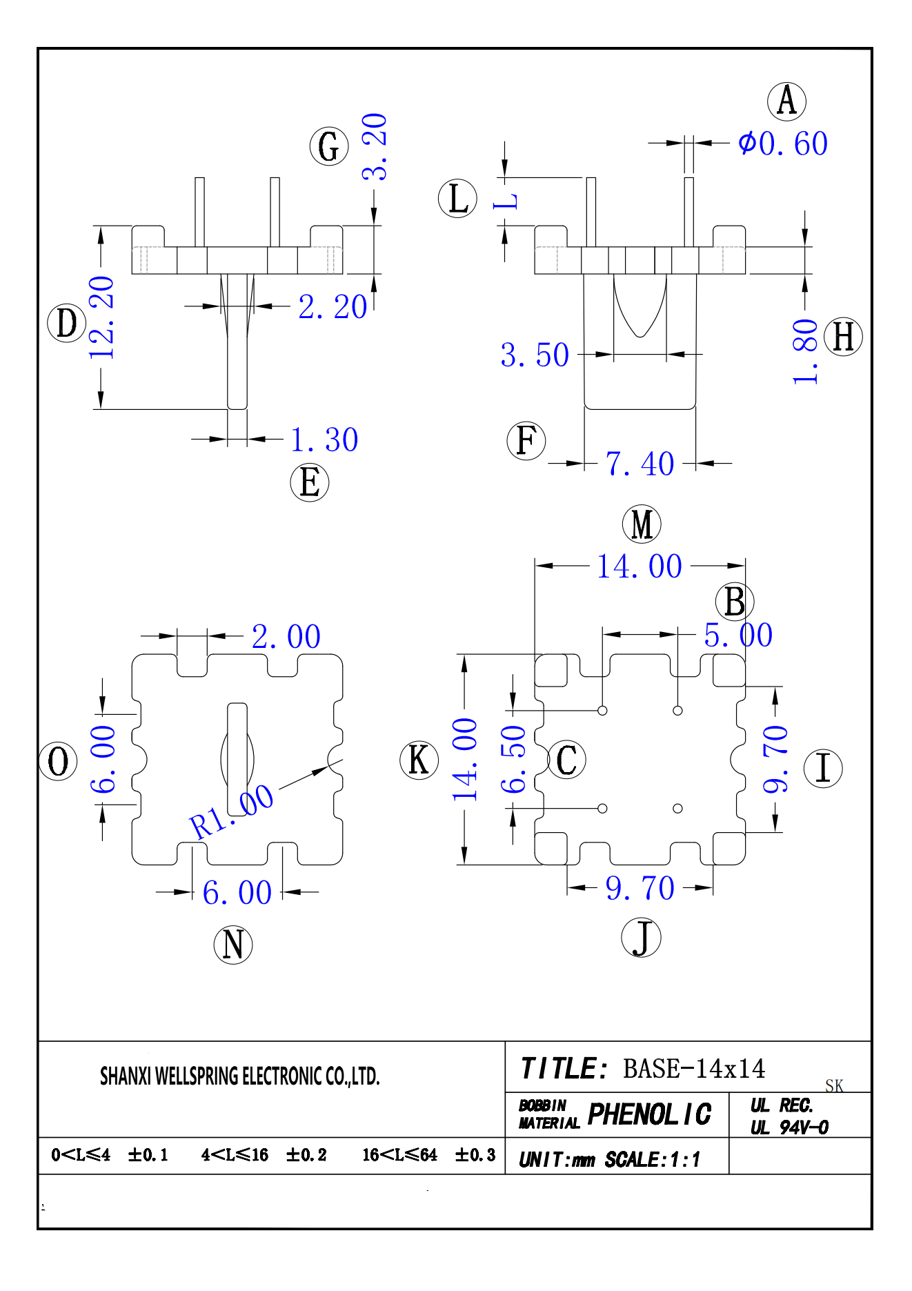 BASE-14×14SK BOBBIN