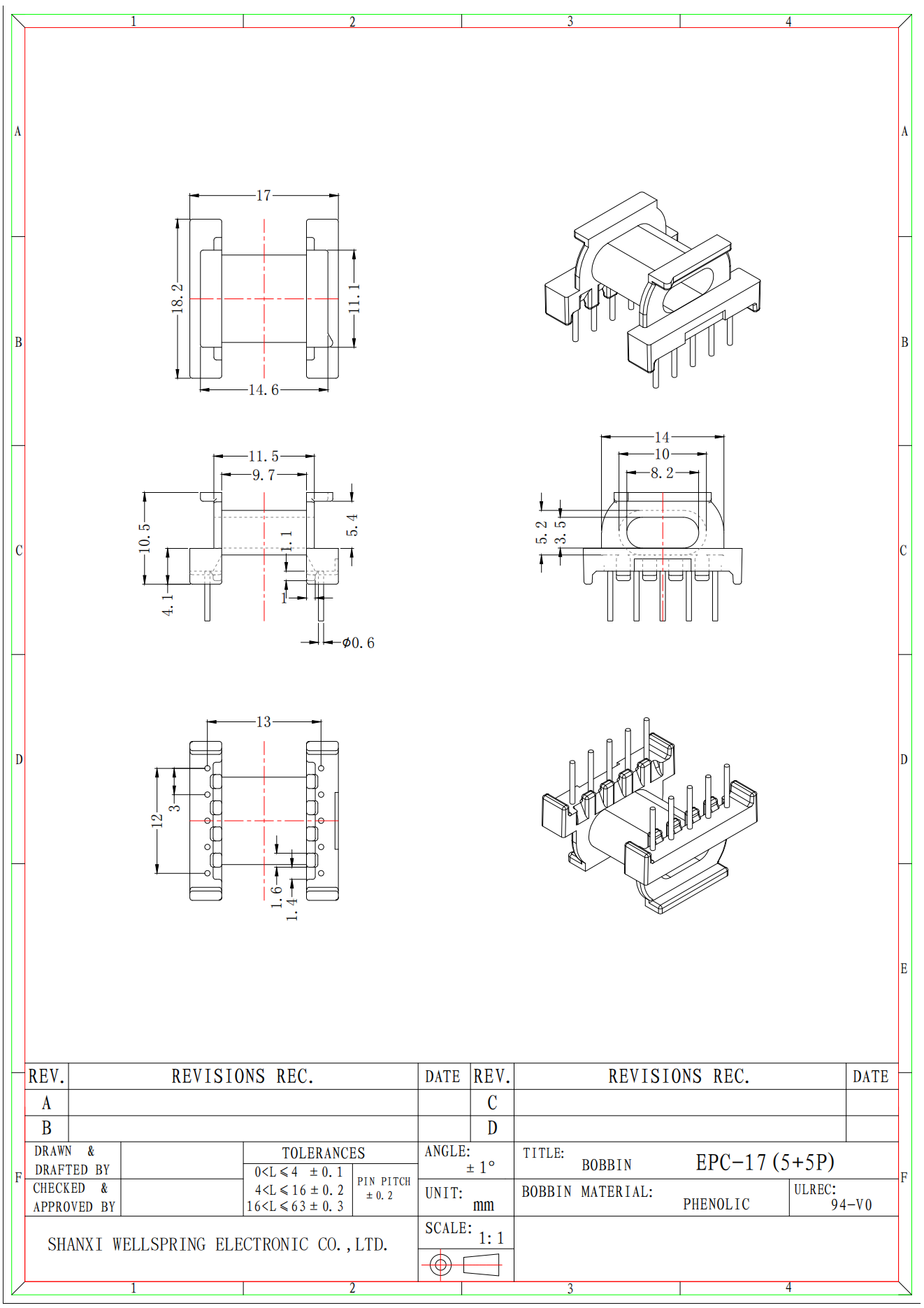 EPC17 H  5+5 BOBBIN